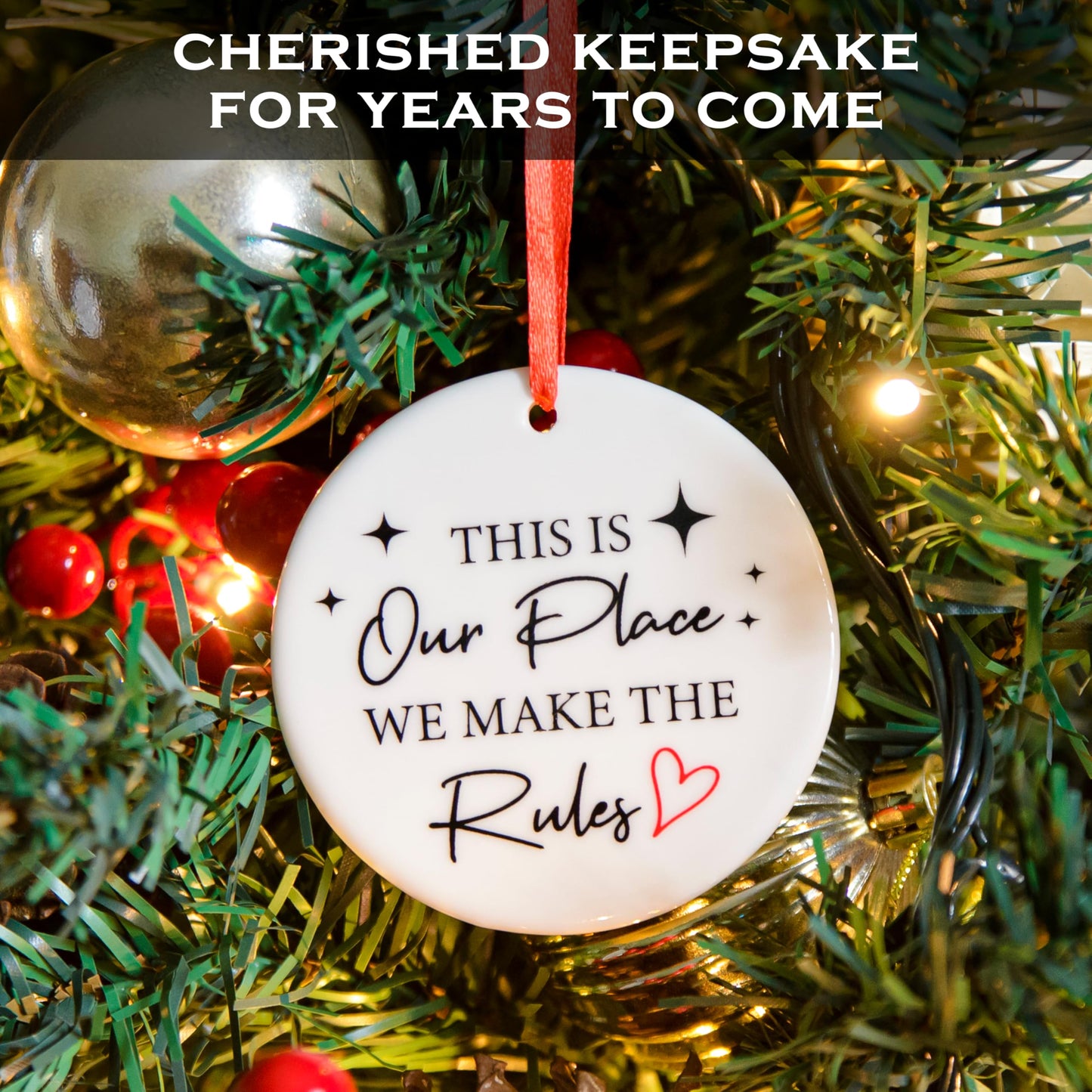 This Is Our Place We Make The Rules Ornament 3 Inch