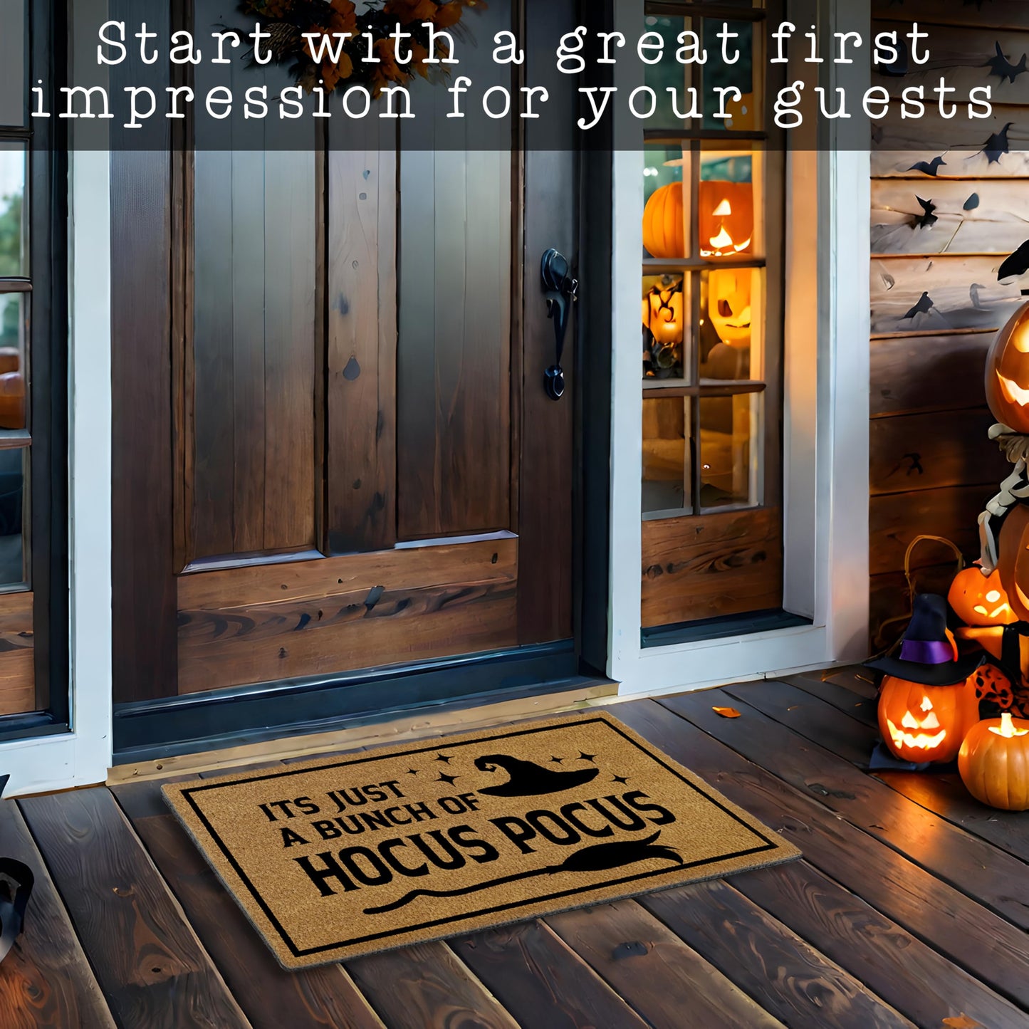 Hocus Pocus Fall Door Mat Outdoor 30x17 Inch