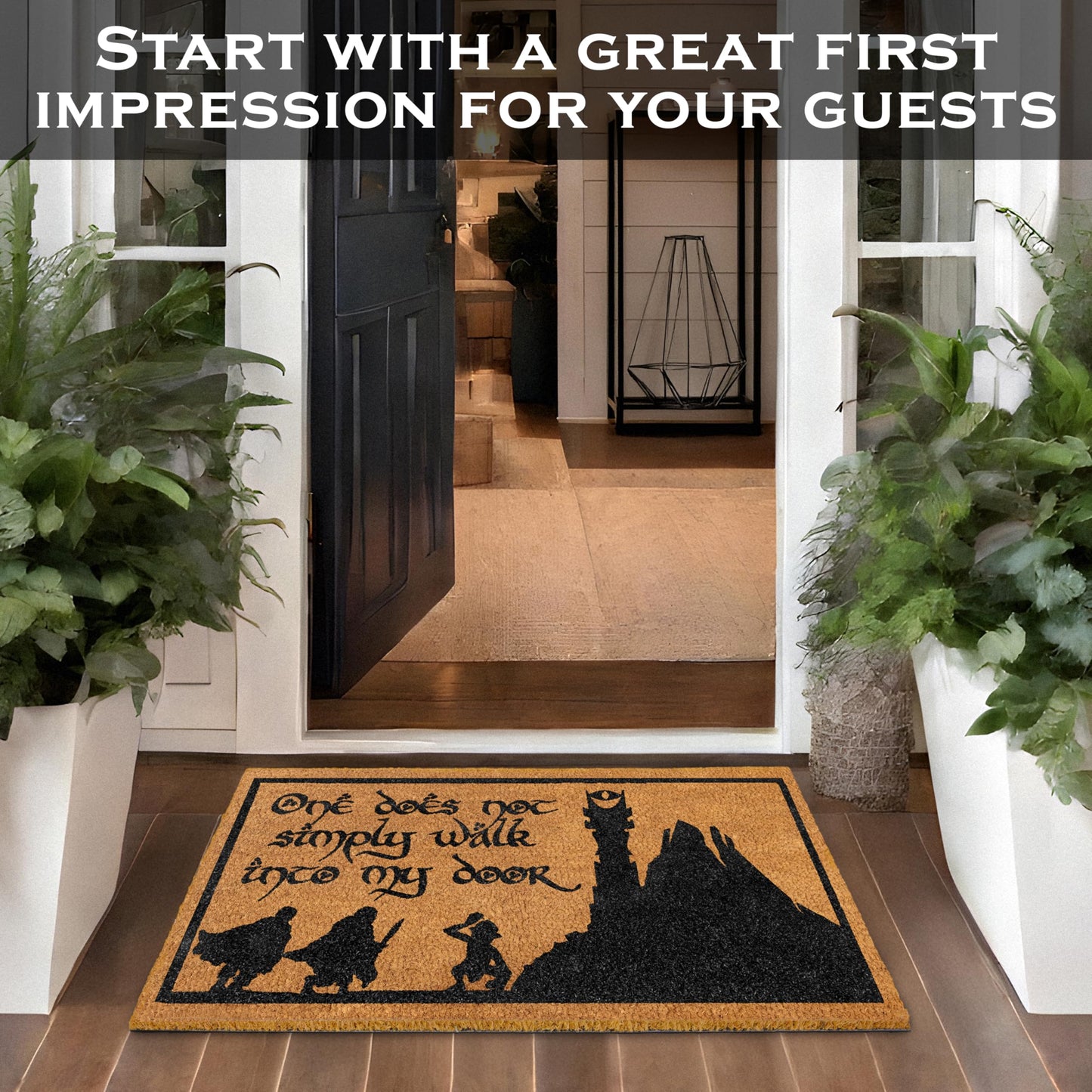 One Does Not Simply Walk to My Door Mat 30x17 Inch