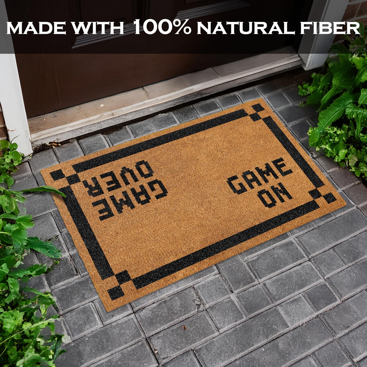 Game Over Door Mat 30x17 Inch