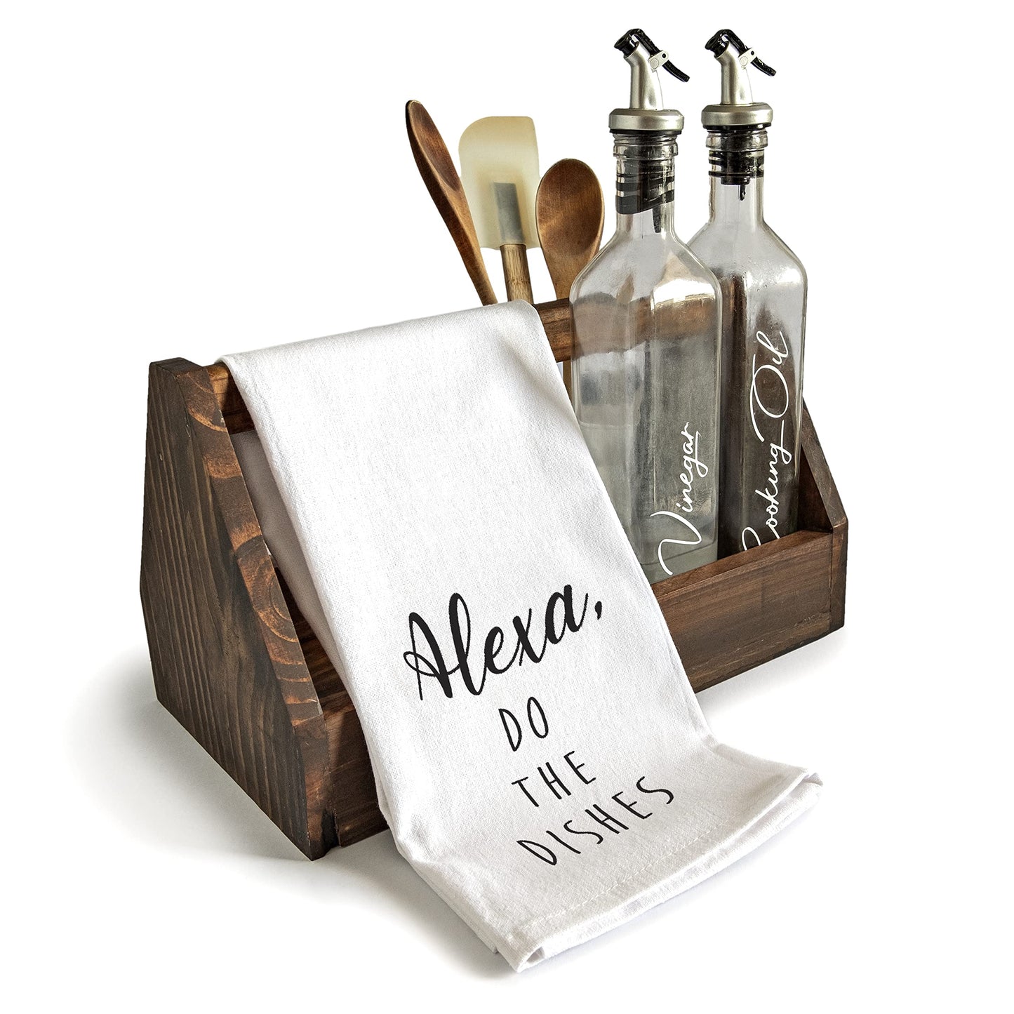 Alexa Do the Dishes Towel 18x24 Inch, Funny Saying Kitchen Towel