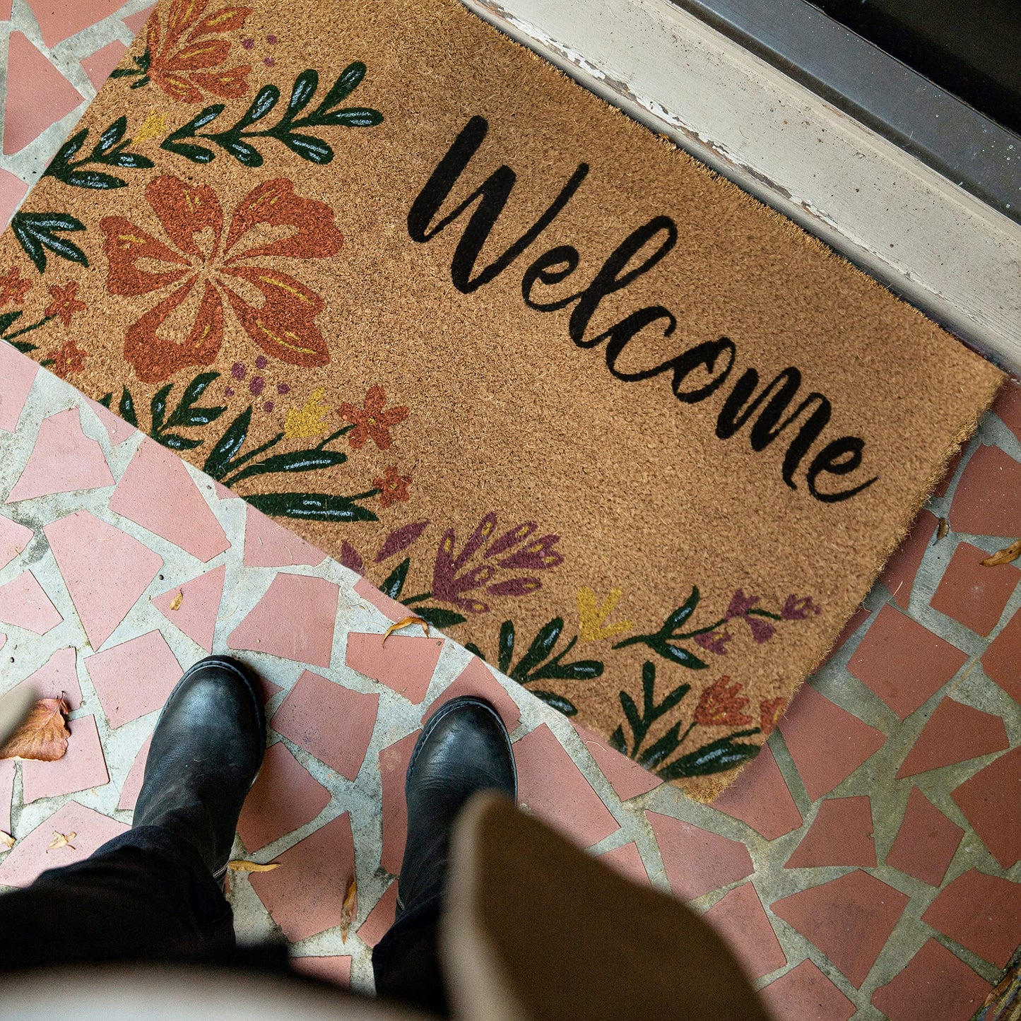Flowers Doormat 30x17 Inch