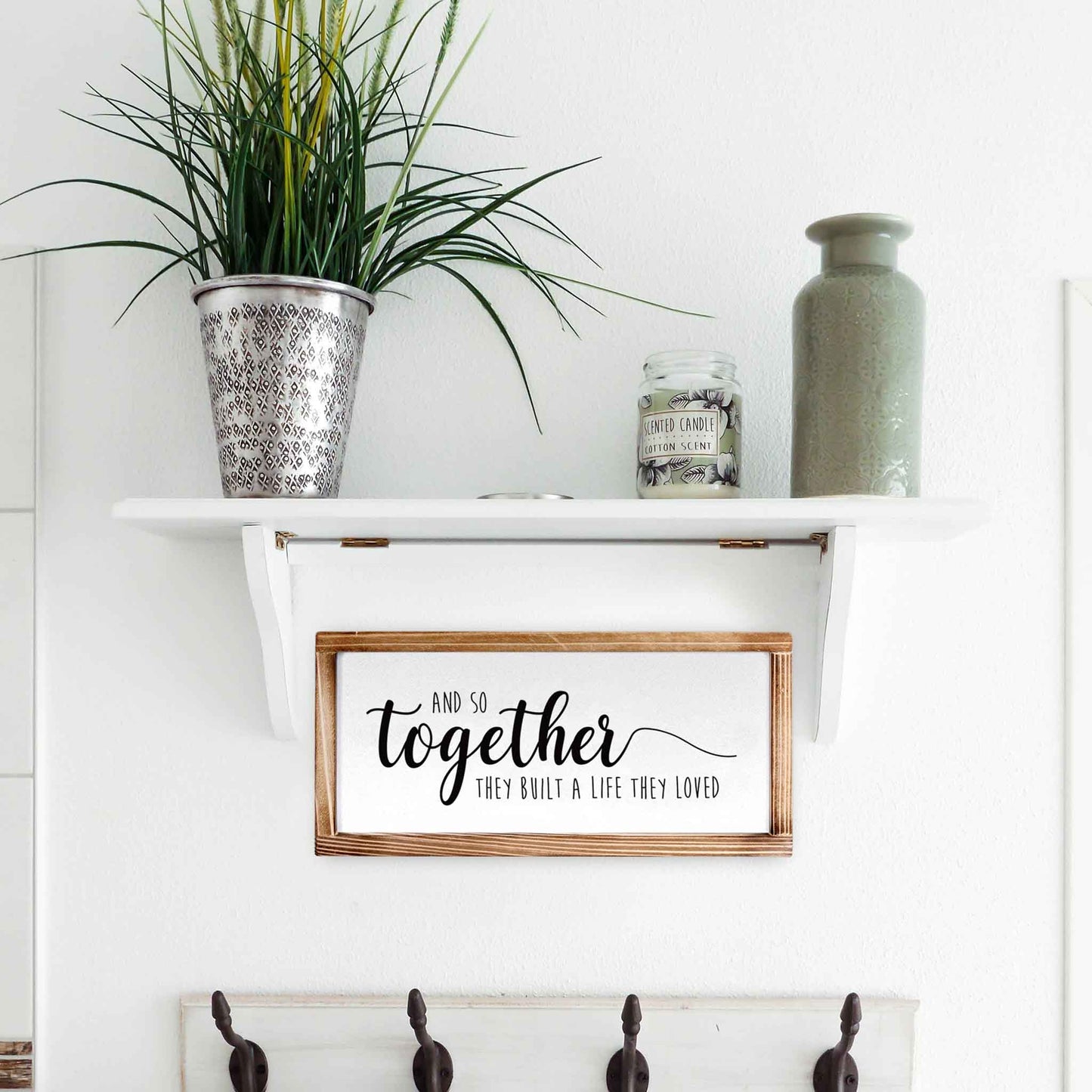 Together They Built A Life They Loved Wood Sign 8x17 Inch