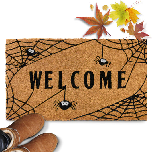 Spiderweb Fall Doormat 30x17 Inch
