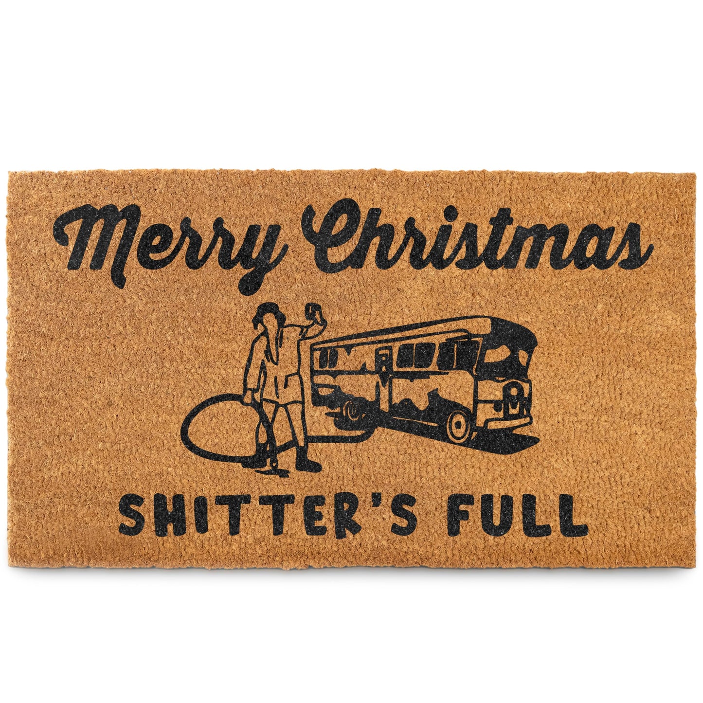 Merry Christmas Shitter's Full Door Mat 30x17 Inch