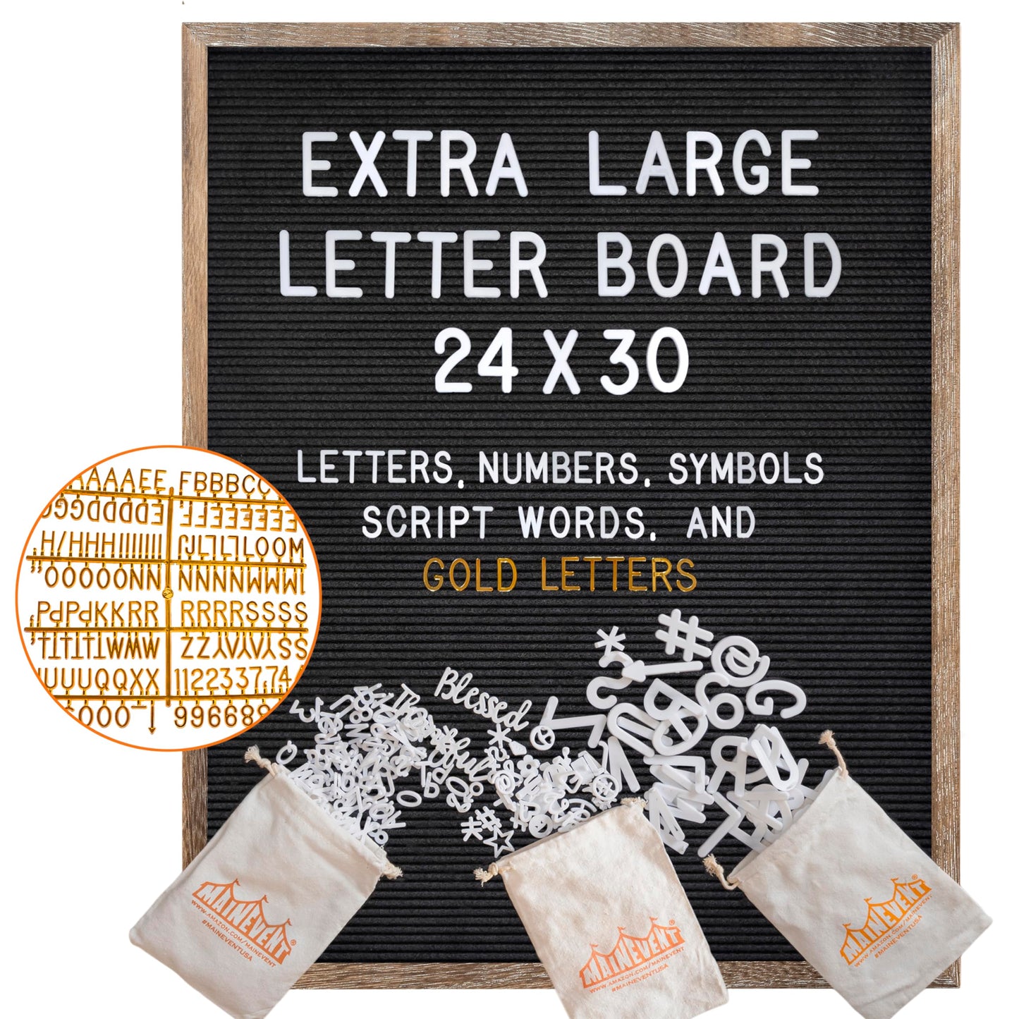 Large Felt Letter or Menu Board in 24x30 or 32x40-inch Sizes