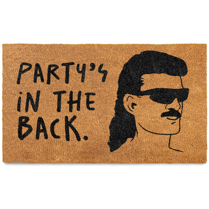 Party's in The Back Coir Door Mat 30x17 Inch