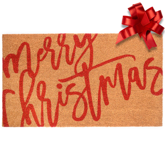 Merry Christmas Door Mat 30x17 Inch
