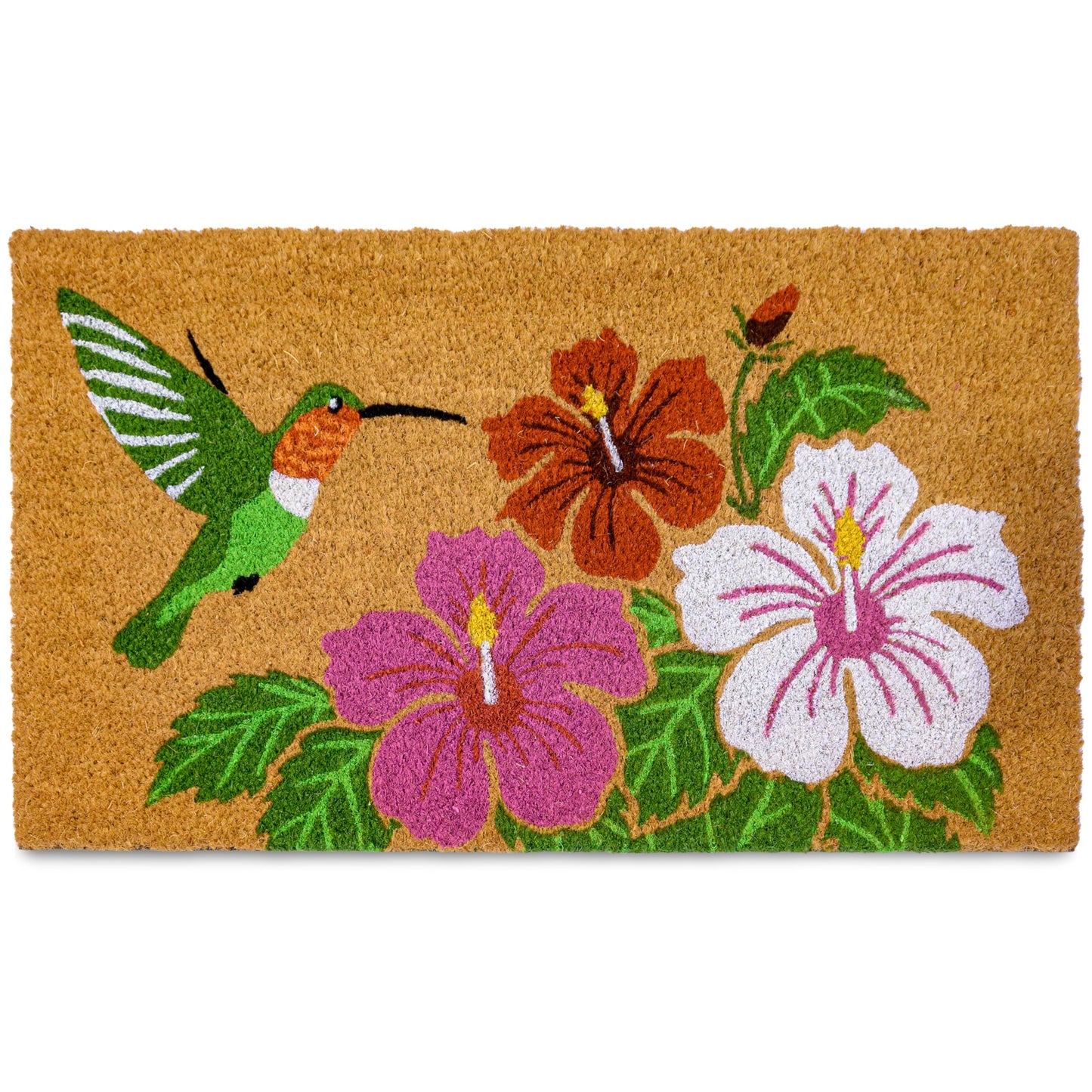 Hummingbird Coir Door Mat 30x17 Inch