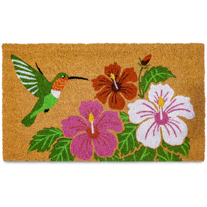 Hummingbird Coir Door Mat 30x17 Inch