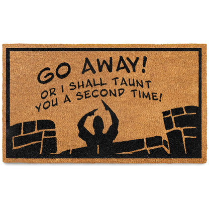 Go Away or I Shall Taunt You Coir Door Mat Outdoor 30x17 Inch