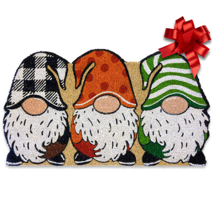 Gnome Fall Coir Door Mat 30x17 Inch