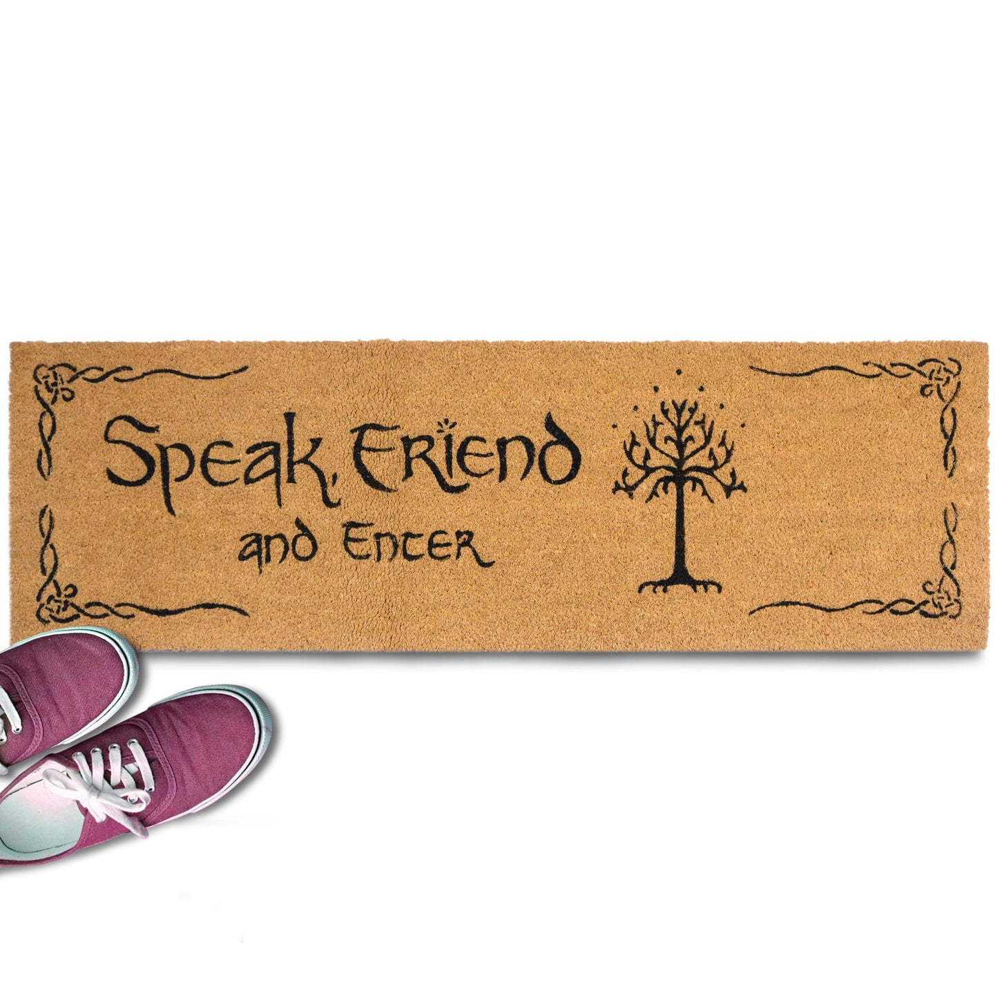 Speak Friend and Enter Doormat 30x17 or 50x15" Outdoor Mats
