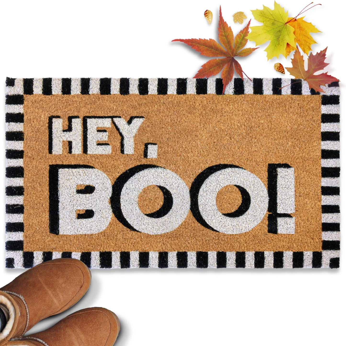 Hey Boo Door Fall Coir Mat 30x17 Inch