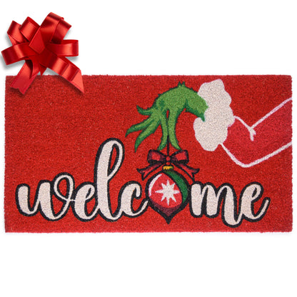Grinch Door Mat Outdoor 30x17 Inch