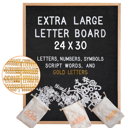 Large Felt Letter or Menu Board in 24x30 or 32x40-inch Sizes