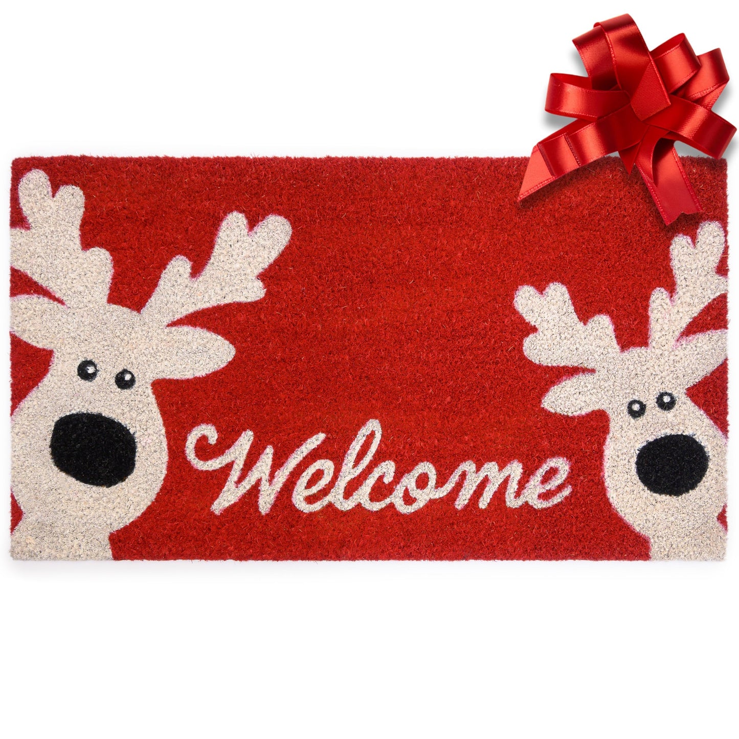 Reindeer Door Mat 30x17 Inch