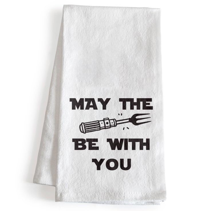 May the Fork Be with You Kitchen Towel 18x24 Inch