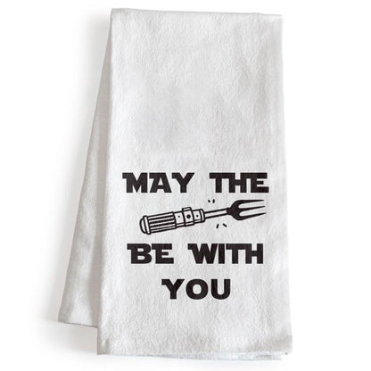 May the Fork Be with You Kitchen Towel 18x24 Inch