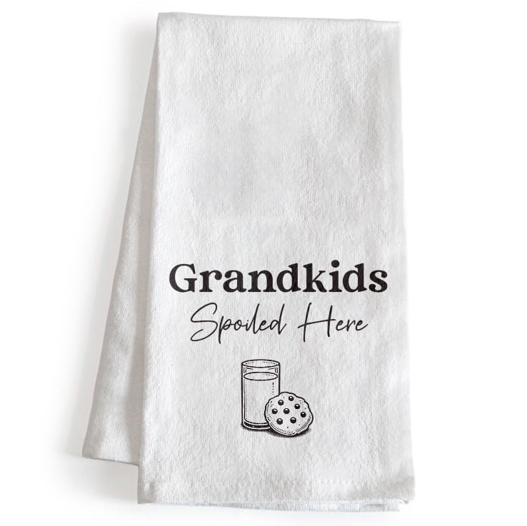 Grandkids Spoiled Here Kitchen Towel 18x24 Inch