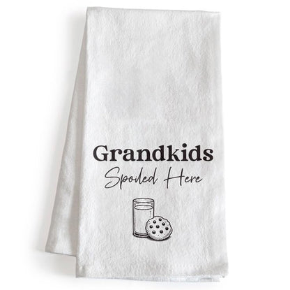 Grandkids Spoiled Here Kitchen Towel 18x24 Inch