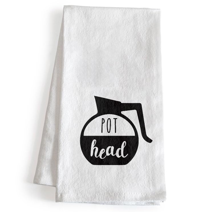 Pot Head Funny Kitchen Towel 18x24 Inch