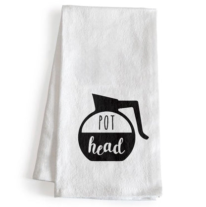 Pot Head Funny Kitchen Towel 18x24 Inch