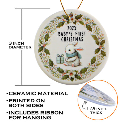 2025 Baby’s First Christmas Ornament 3 Inch