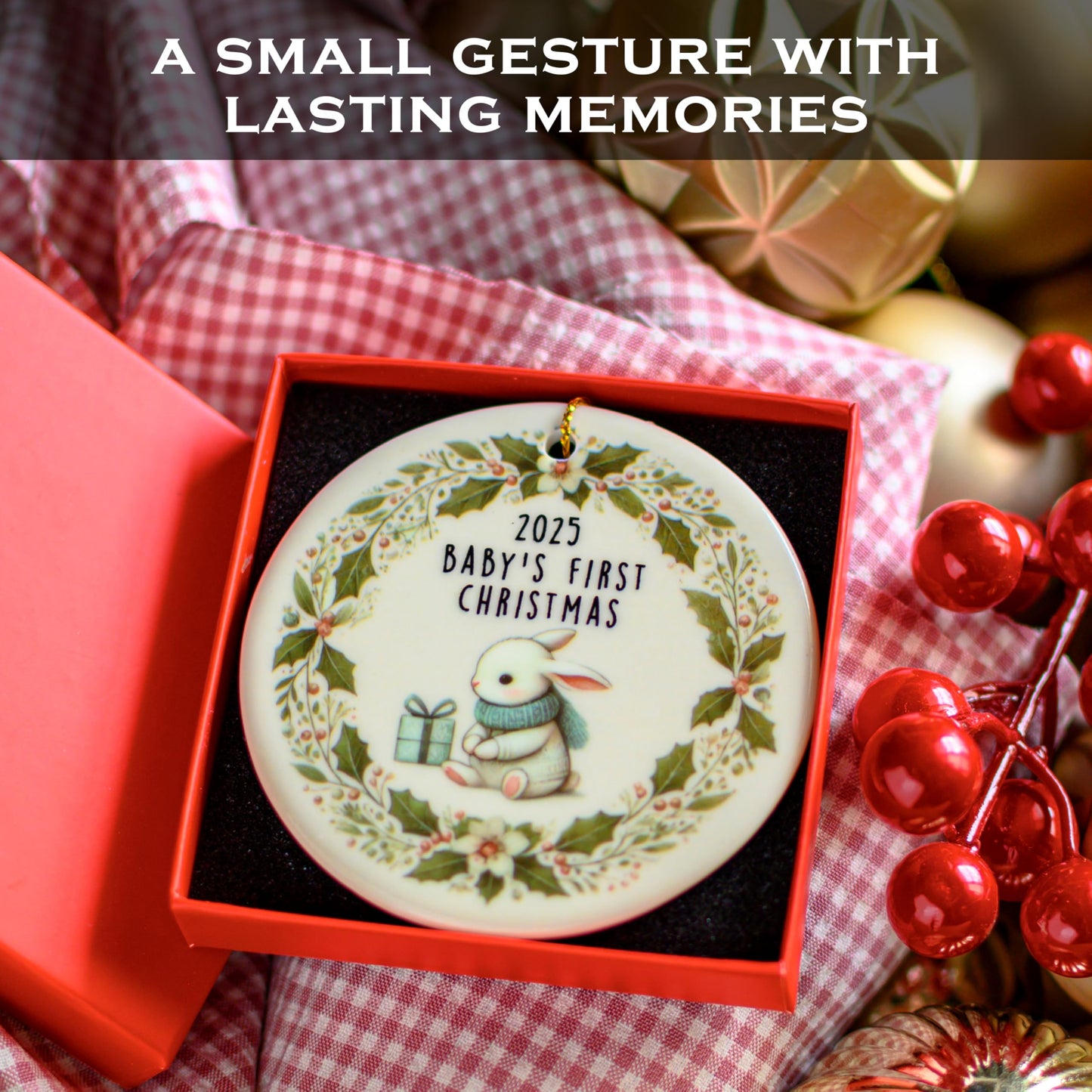 2025 Baby’s First Christmas Ornament 3 Inch