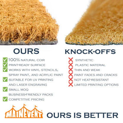 DIY Plain Doormats in Bulk, Wholesale Blank Door Mats for Crafting, Builk Coir Doormats