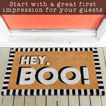Hey Boo Door Fall Coir Mat 30x17 Inch