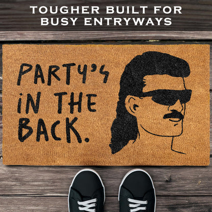 Party's in The Back Coir Door Mat 30x17 Inch