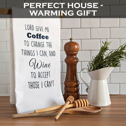 Lord Give Me Coffee to Change The Things I Can Towel 18x24 Inch
