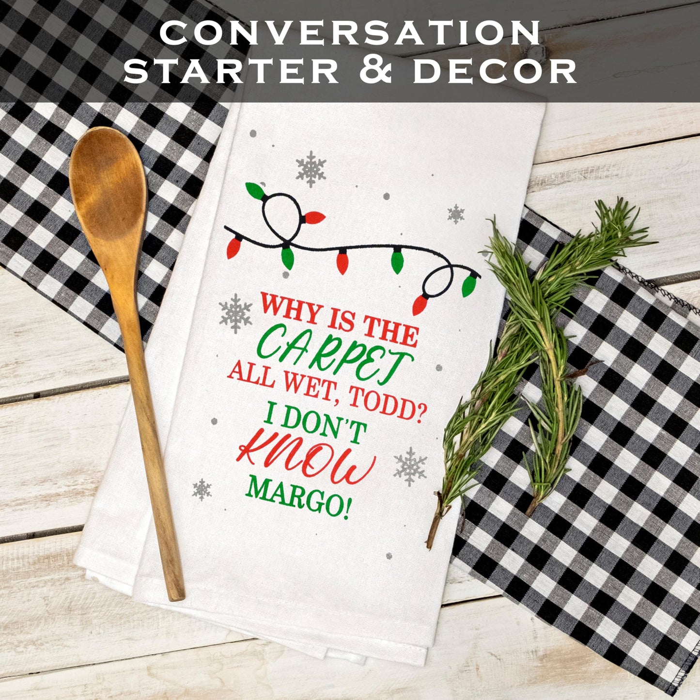 Why Is the Carpet All Wet Todd Hand Towel 18x24 Inch