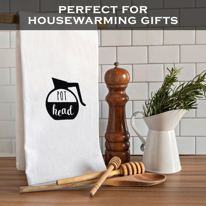 Pot Head Funny Kitchen Towel 18x24 Inch