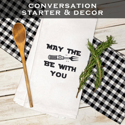 May the Fork Be with You Kitchen Towel 18x24 Inch