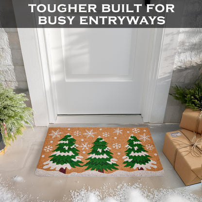 Christmas Tree Door Mat 30x17 Inch