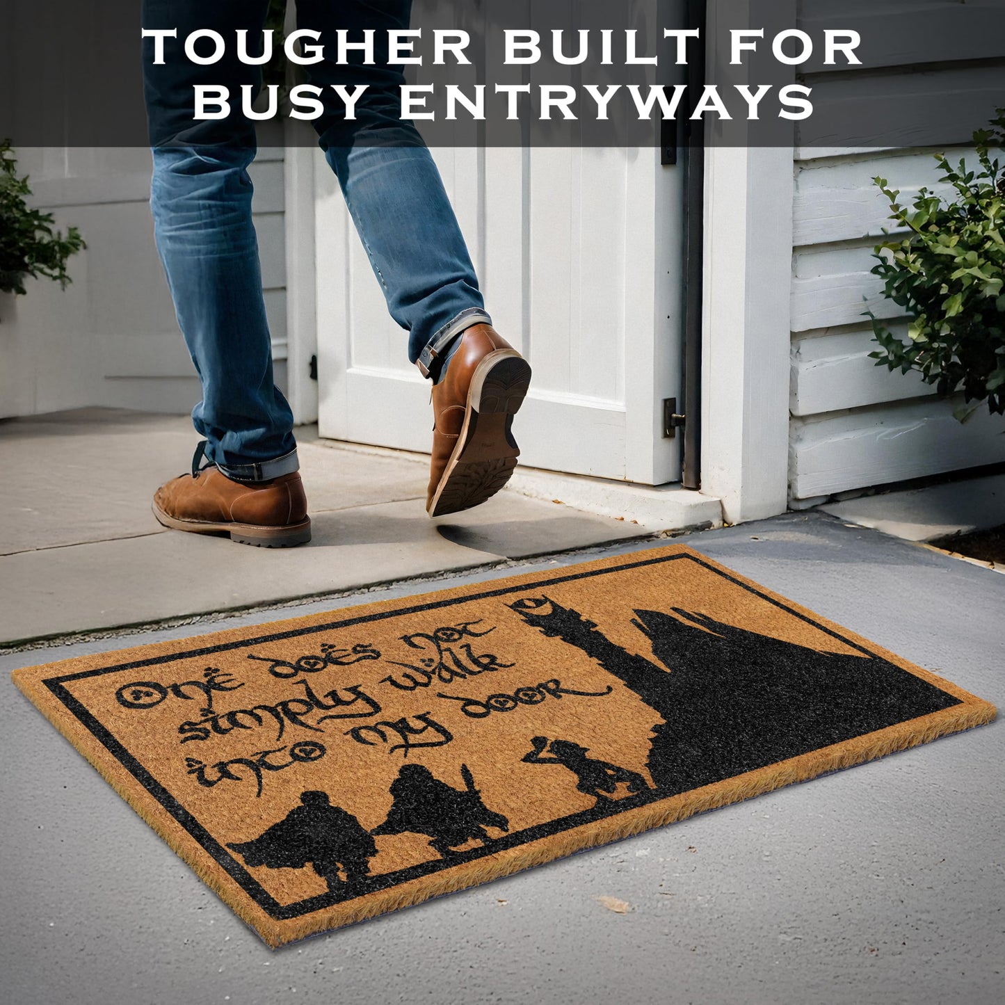 One Does Not Simply Walk to My Door Mat 30x17 Inch
