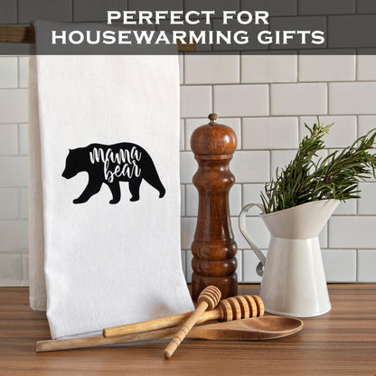Mama Bear Grandma Kitchen Towel 18x24 Inch, Grandma Dish Towel