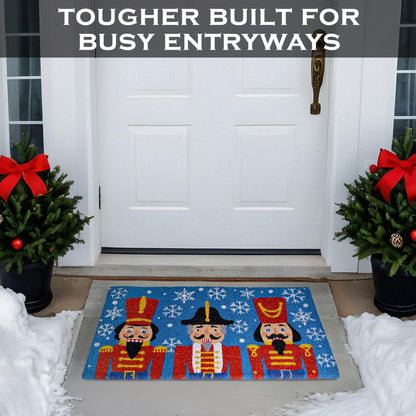 Nutcracker Welcome Mat 30x17 Inch