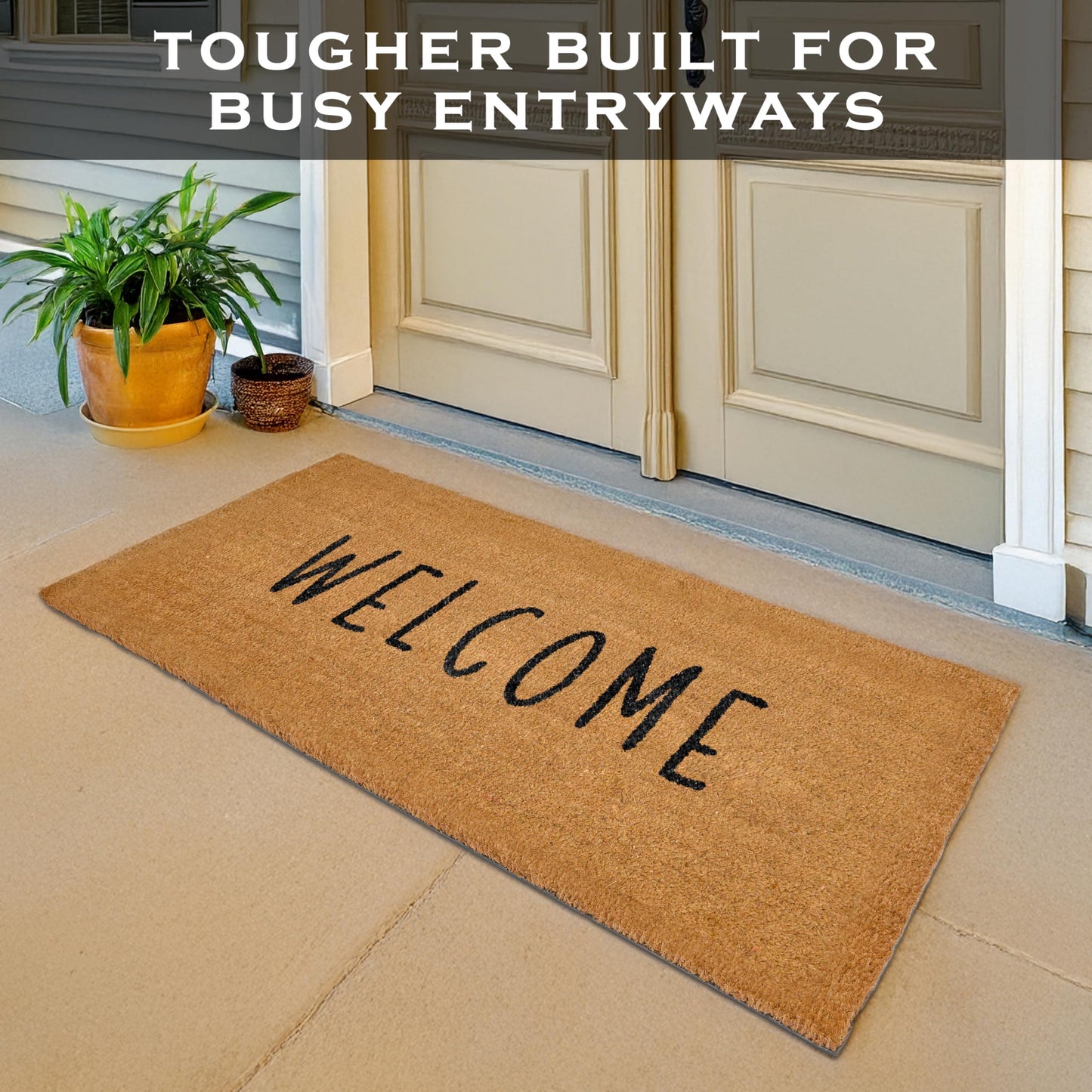 "Welcome" Variety Coir Doormats Outdoor