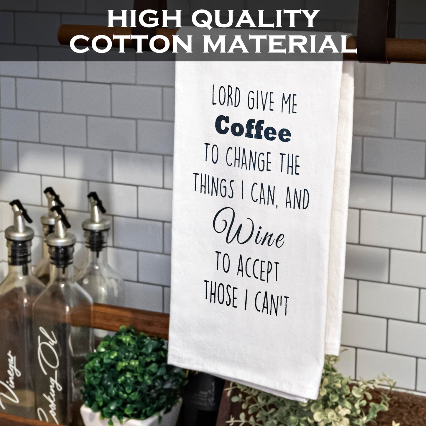 Lord Give Me Coffee to Change The Things I Can Towel 18x24 Inch