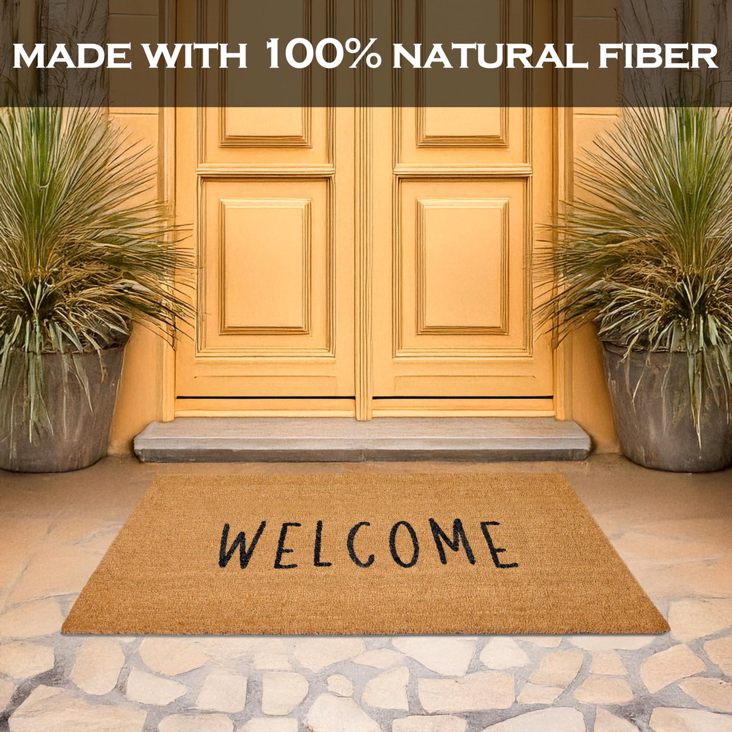 "Welcome" Variety Coir Doormats Outdoor