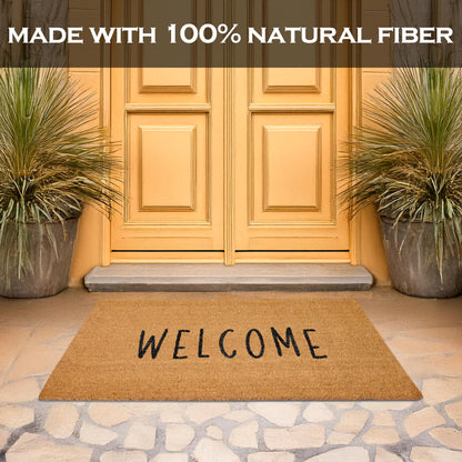 "Welcome" Variety Coir Doormats Outdoor