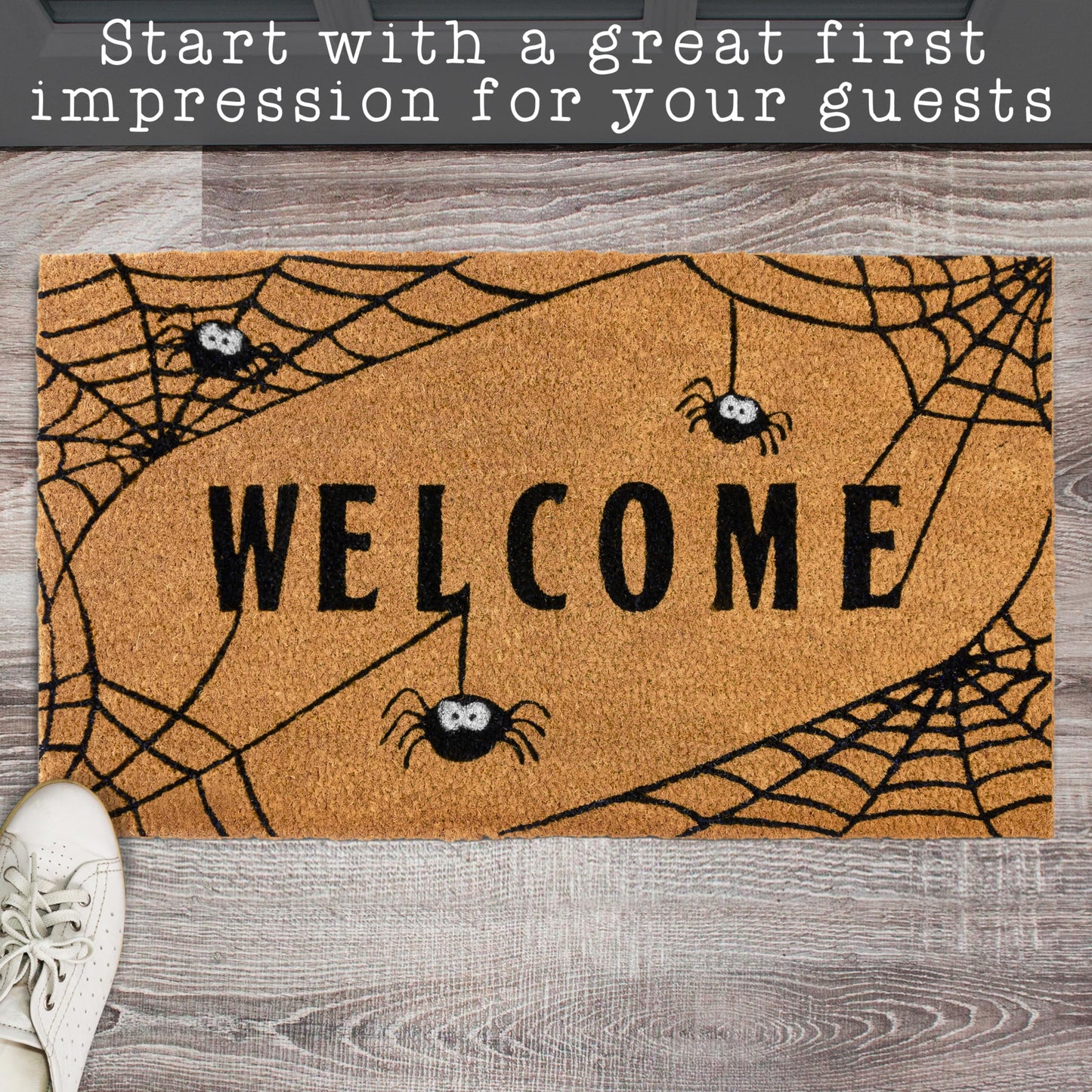 Spiderweb Fall Doormat 30x17 Inch