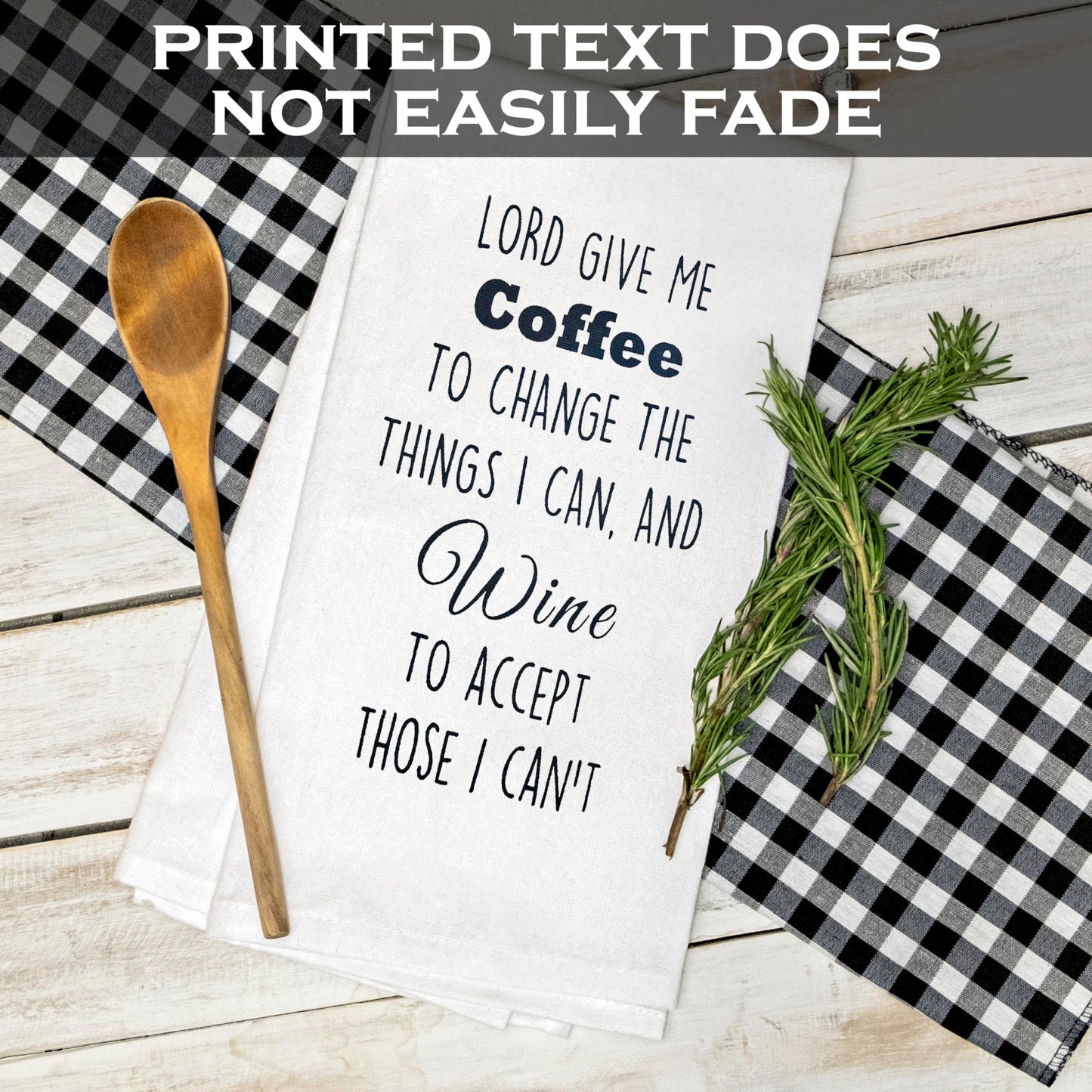 Lord Give Me Coffee to Change The Things I Can Towel 18x24 Inch