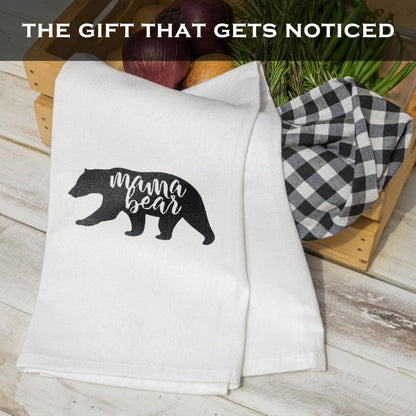 Mama Bear Grandma Kitchen Towel 18x24 Inch, Grandma Dish Towel