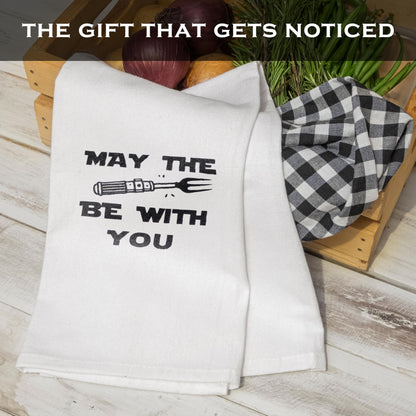 May the Fork Be with You Kitchen Towel 18x24 Inch