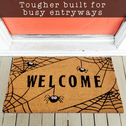 Spiderweb Fall Doormat 30x17 Inch