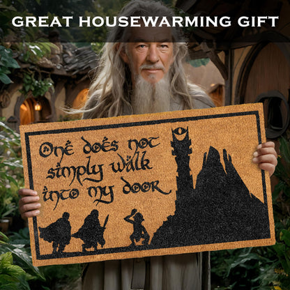 One Does Not Simply Walk to My Door Mat 30x17 Inch
